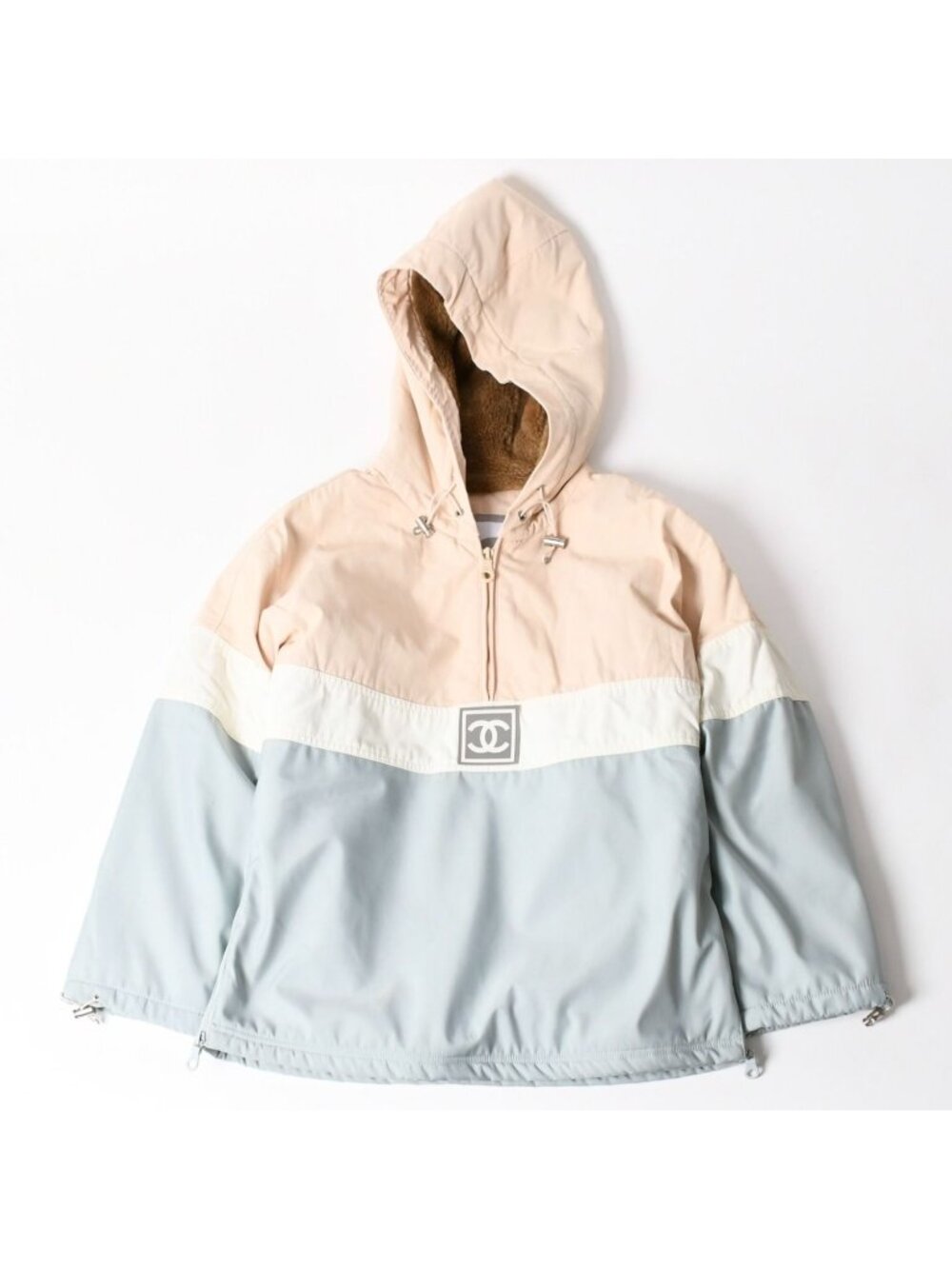 Chanel Sports Line Anorak Jacket Half Zip Multicolor